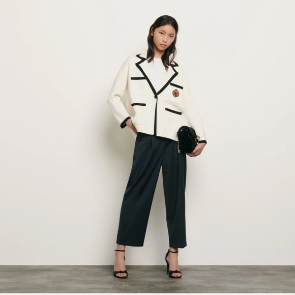 Sandro Paris Cardigan Jacket Oversized Fit - Picture 1 of 13